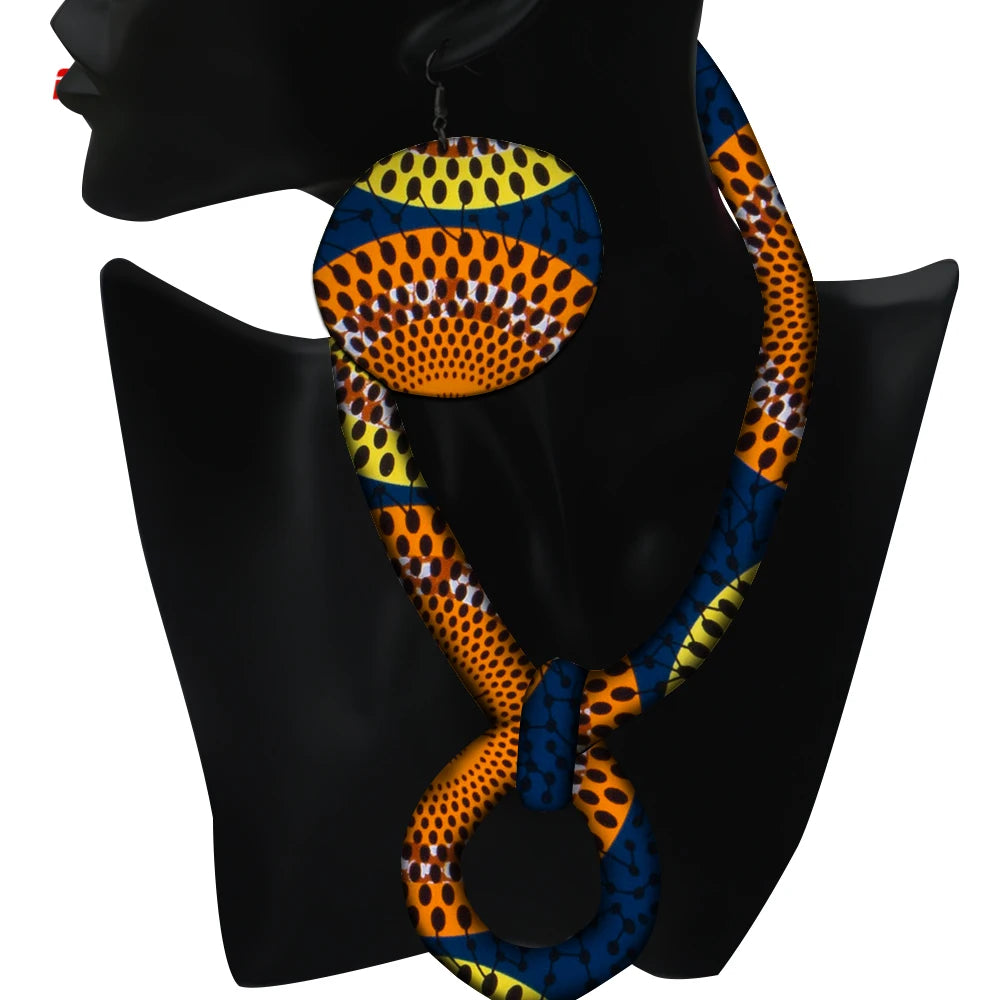 Ankara Fabric Rope Jewelry Set