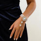 Imitation Pearl Chain Crystal Bracelet
