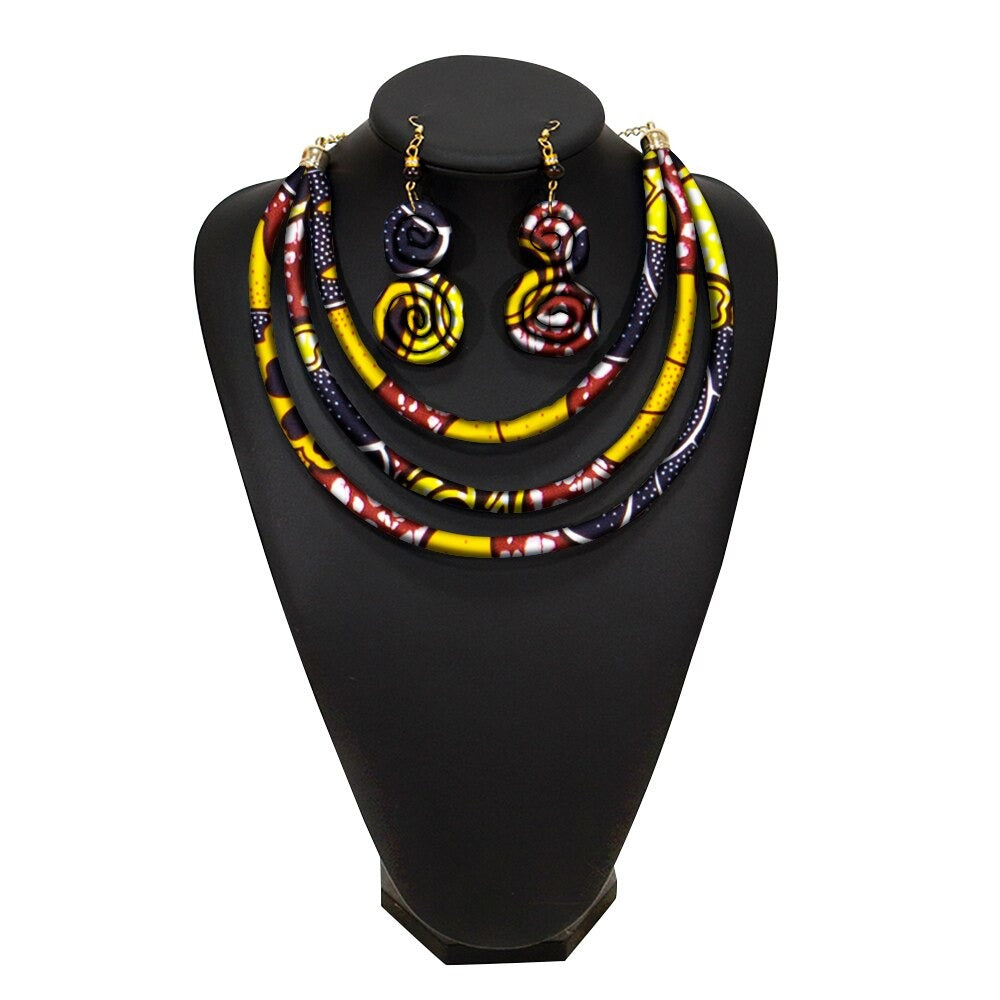 African Rope Necklace Set