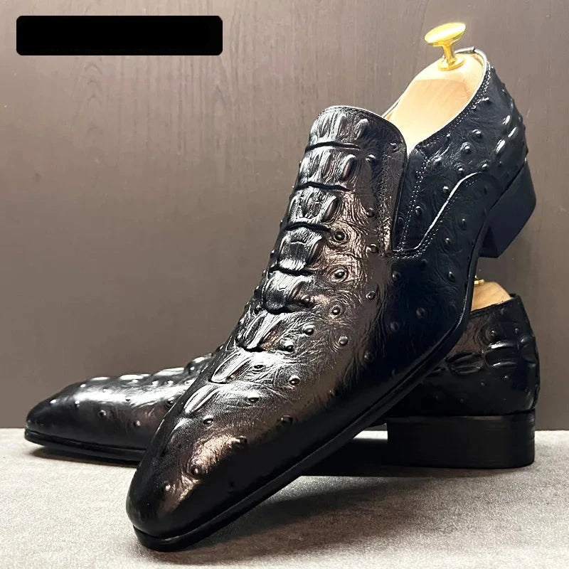 Italian Men's Genuine Leather Shoes