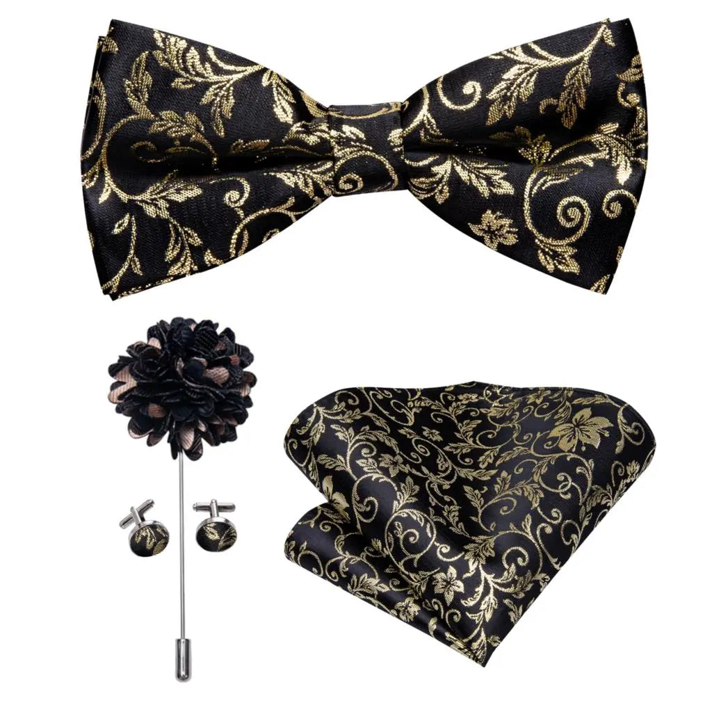 Butterfly Silk Tie Bow Tie Set