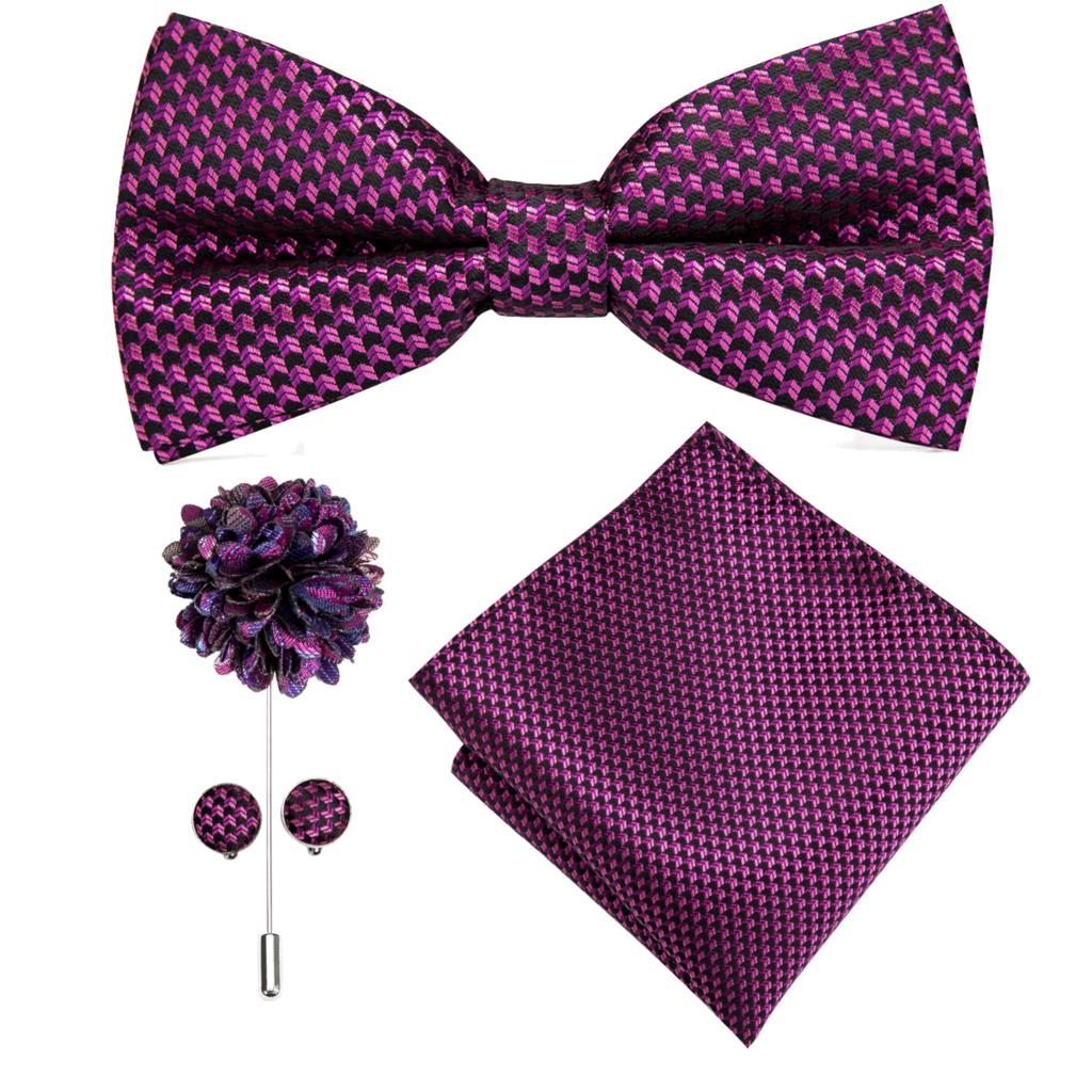 Butterfly Silk Tie Bow Tie Set