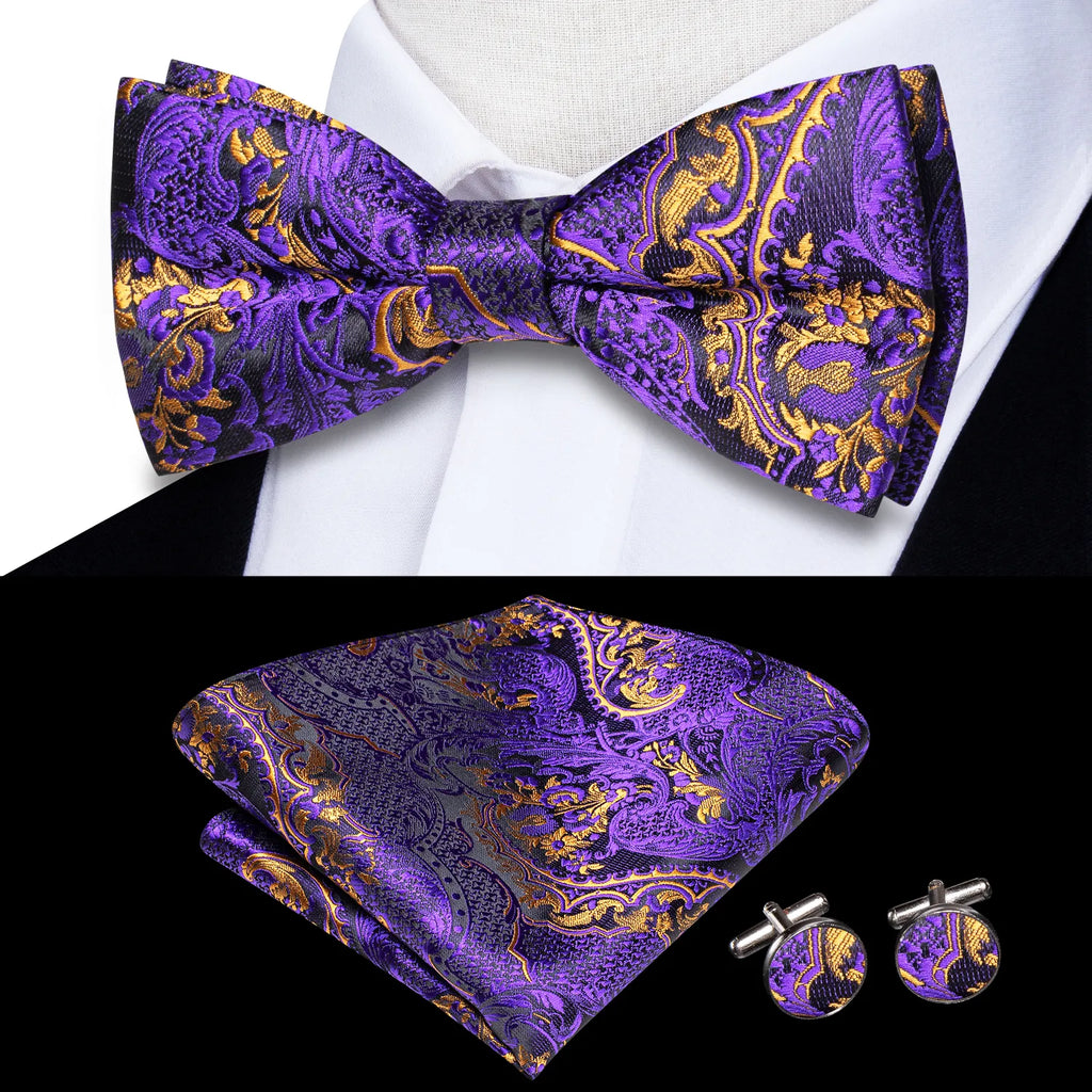 Bowtie Jacquard Adult Bow Tie Set