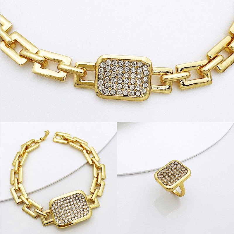 Dubai's Gold Plated Jewelry Set