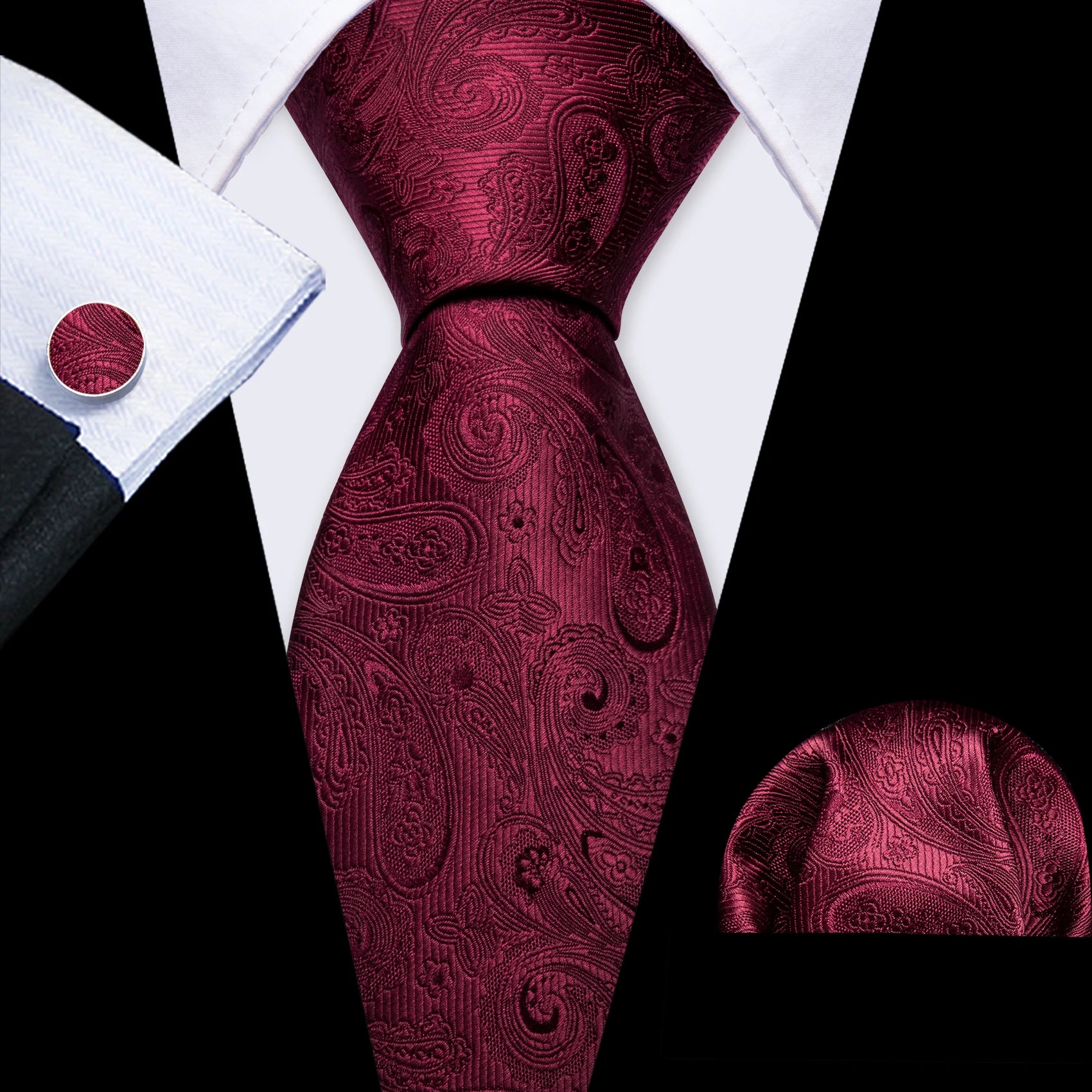 Exquisite Fashion Silk Men Tie Set