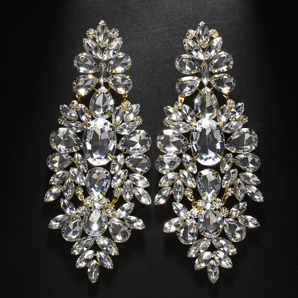 Temperament Oversized Rhinestone Earrings