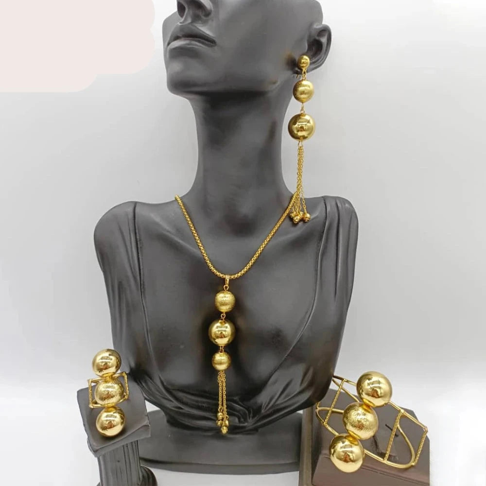 Luxury Gold Jewelry Set