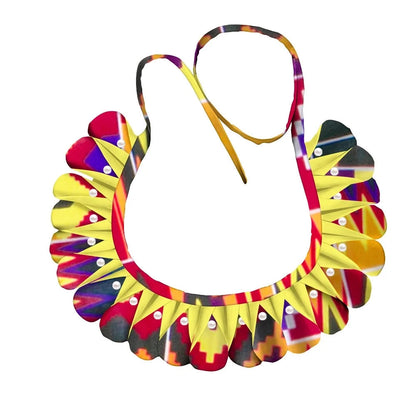 Triangle Ankara Fabric Necklace