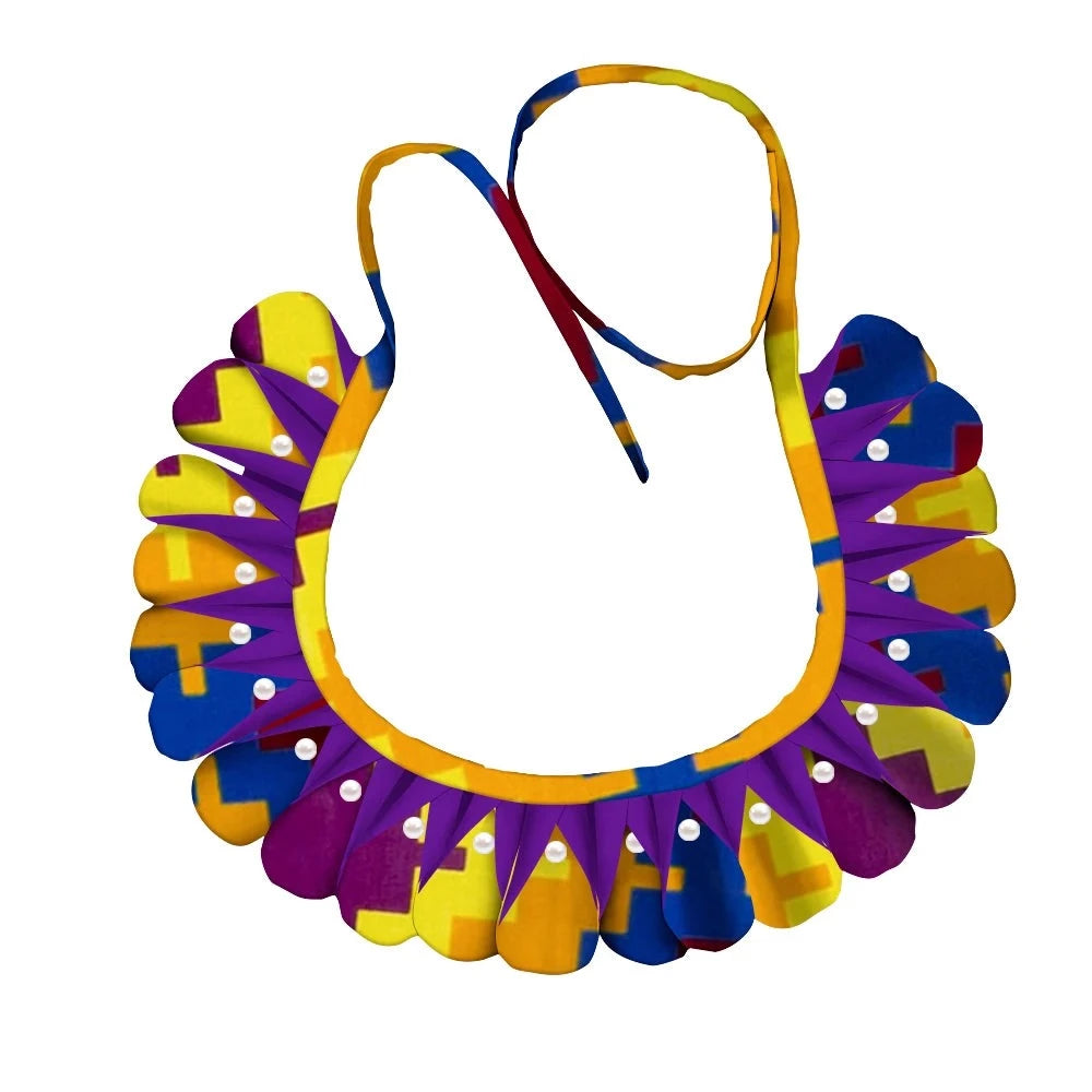 Triangle Ankara Fabric Necklace