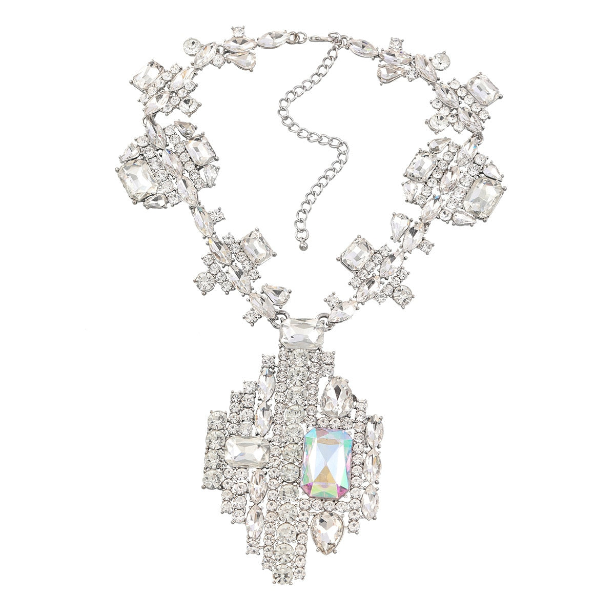 Baroque Style Crystal Gems Necklace