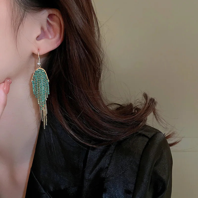 Beautiful Long Tassel Earrings