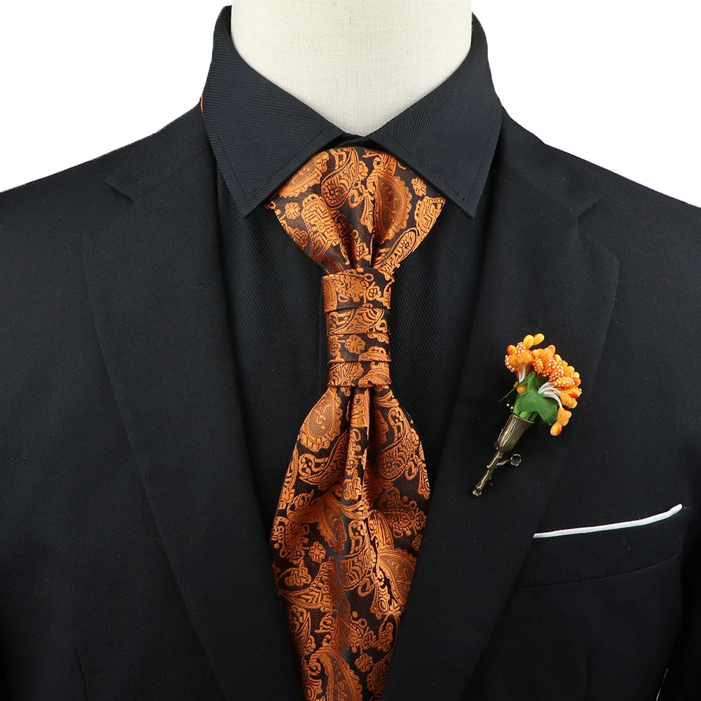 Paisley Tie & Brooch Set
