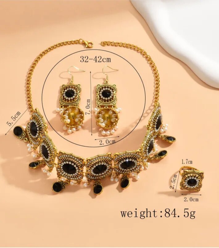 Vintage Gold Plated Jewelry Set