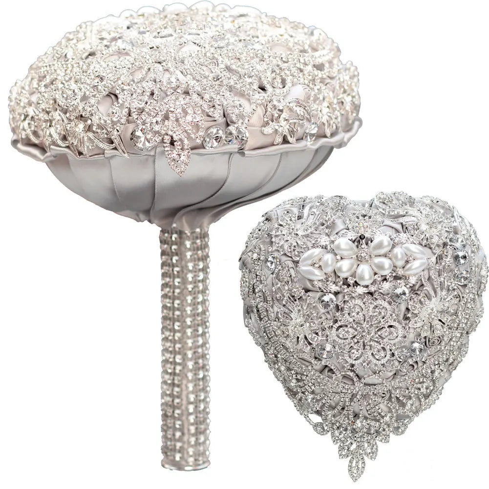 Rhinestone Jewelry Brooch Bouquet