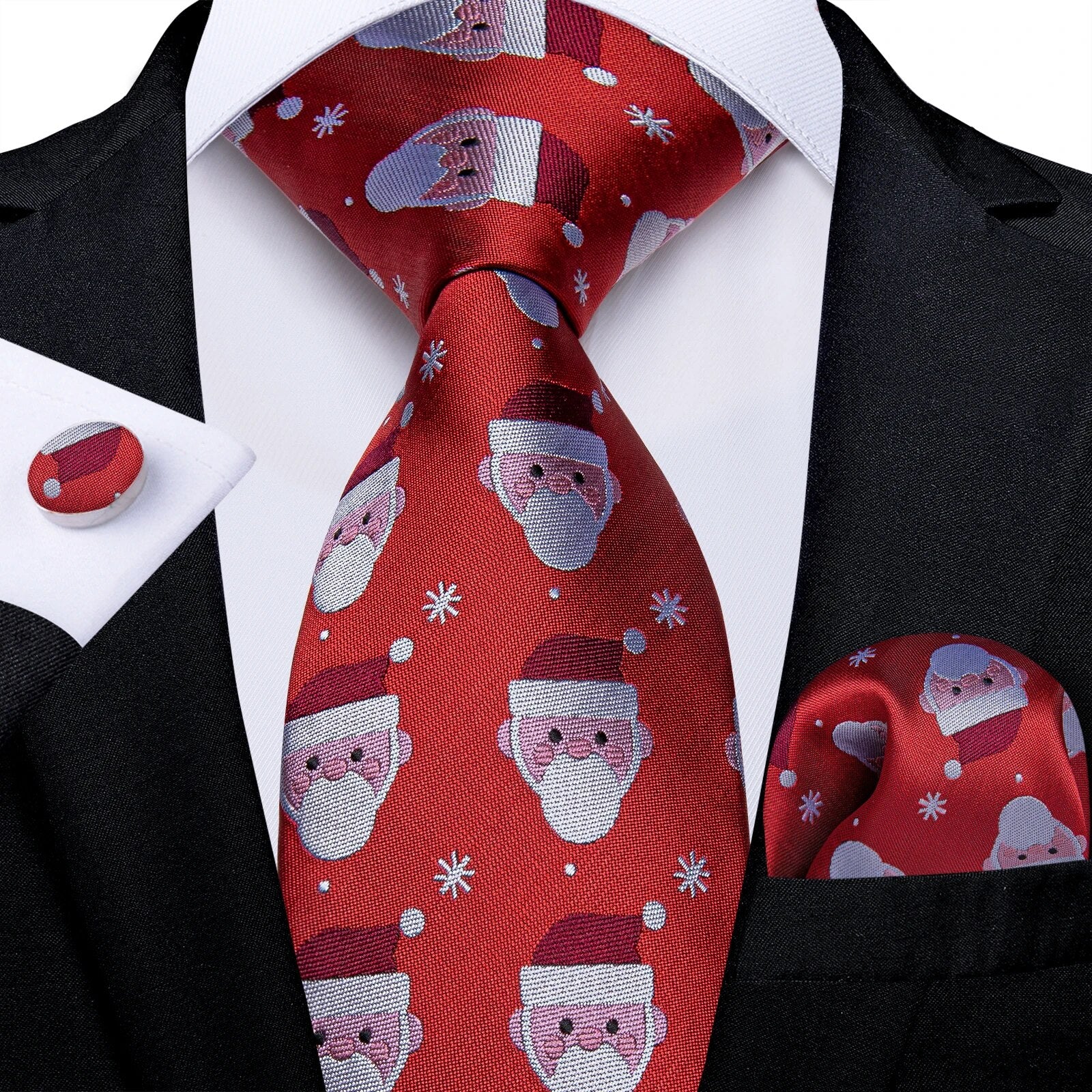Red Men's Tie Set
