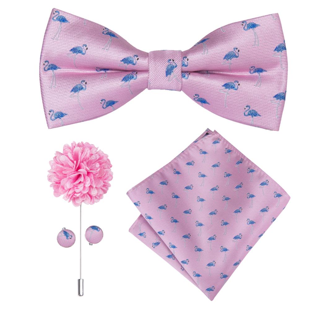 Butterfly Silk Tie Bow Tie Set