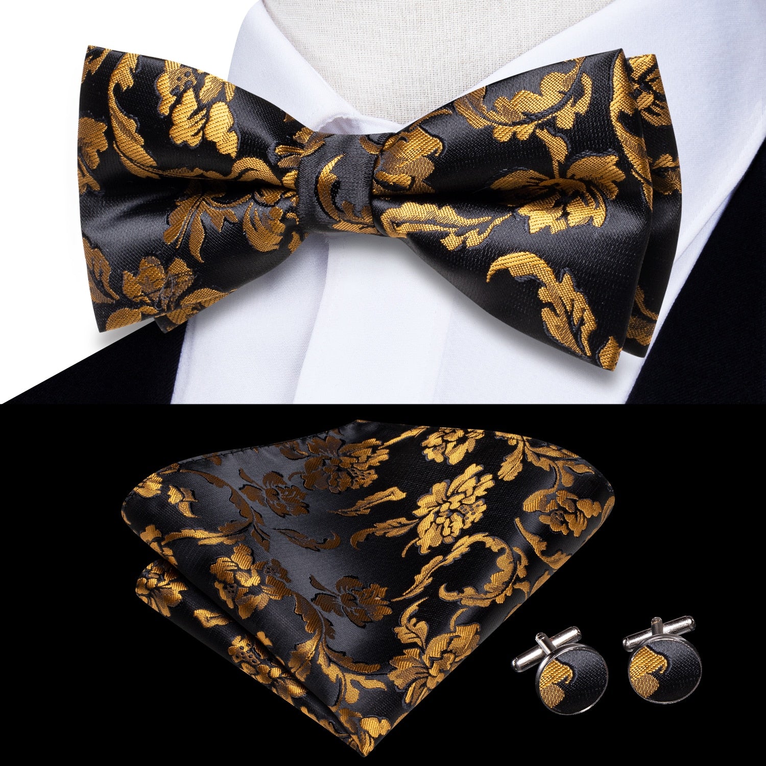 Bowtie Jacquard Adult Bow Tie Set