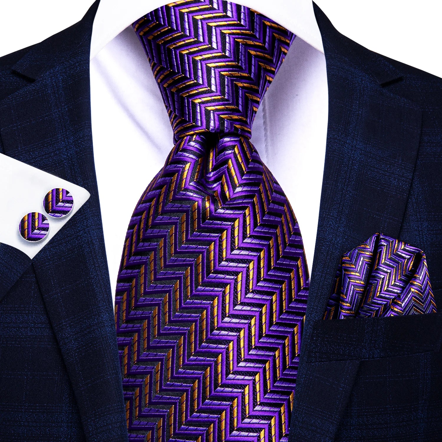 Light Purple Silk Tie Set