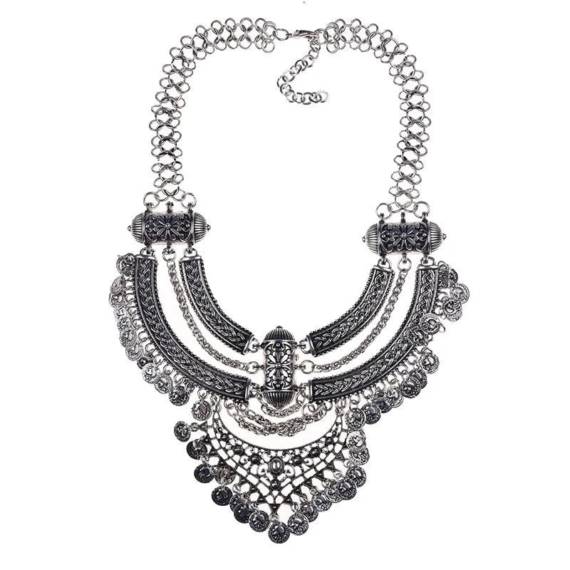 Large Collar Statement Gypsy Necklace
