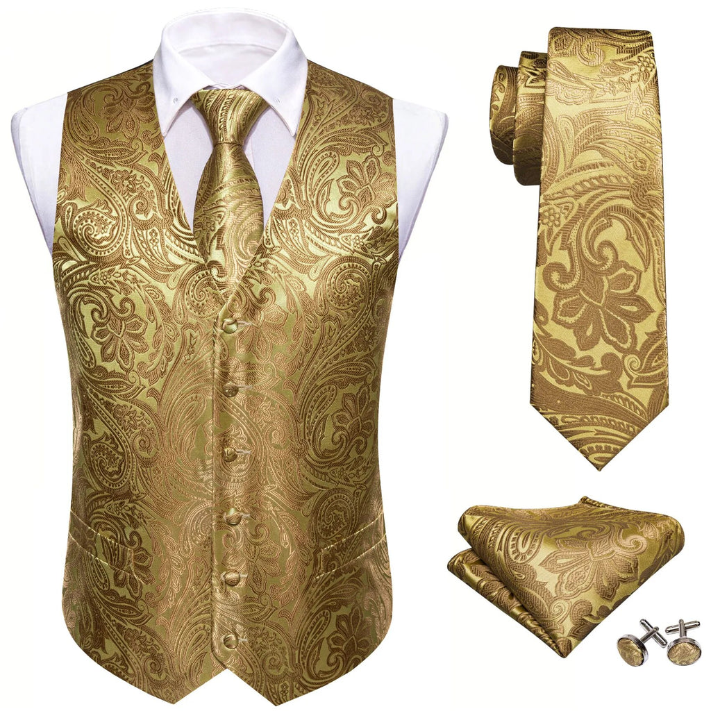 Silk Waistcoat Vest Set