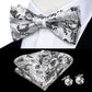 Men's Bowtie Jacquard Bow Tie Set