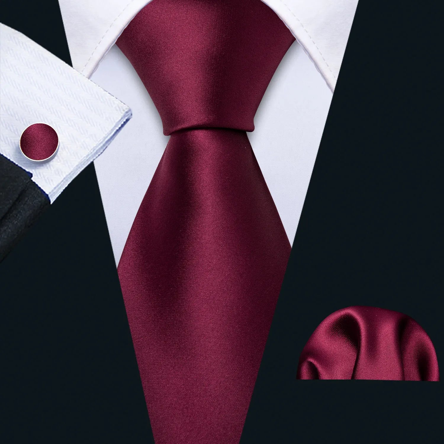 Exquisite Fashion Silk Men Tie Set