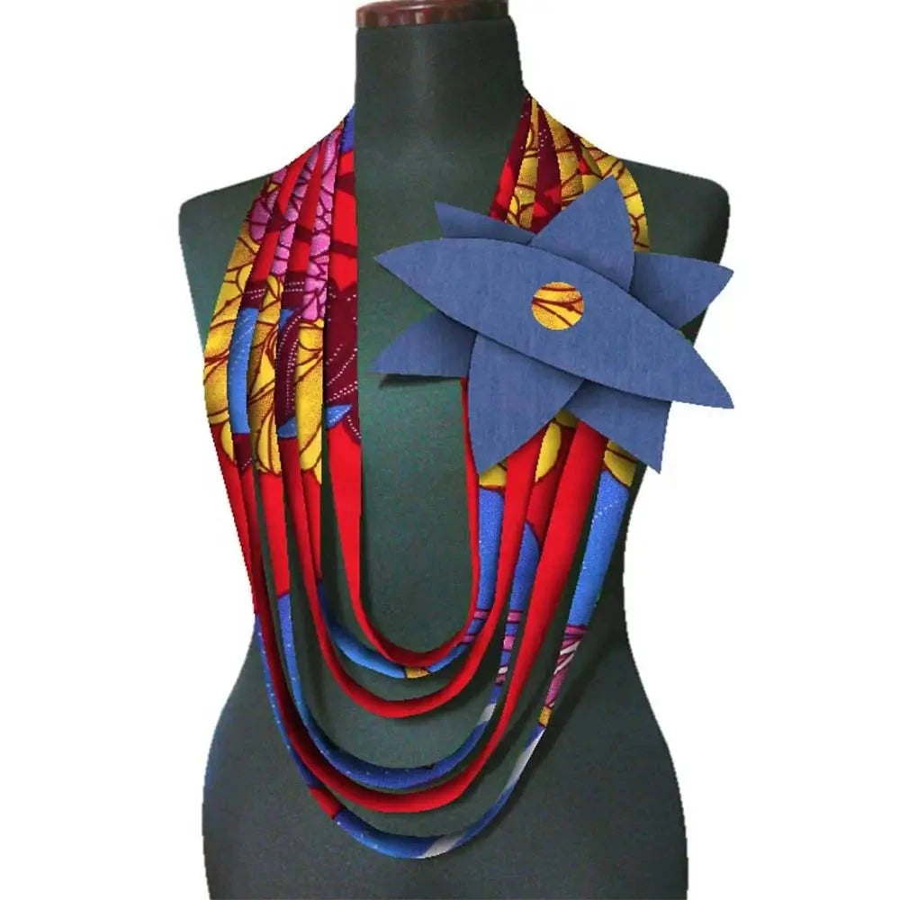 African Multi-strand Necklace