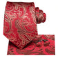 Paisley Silk Hanky Cufflink Tie