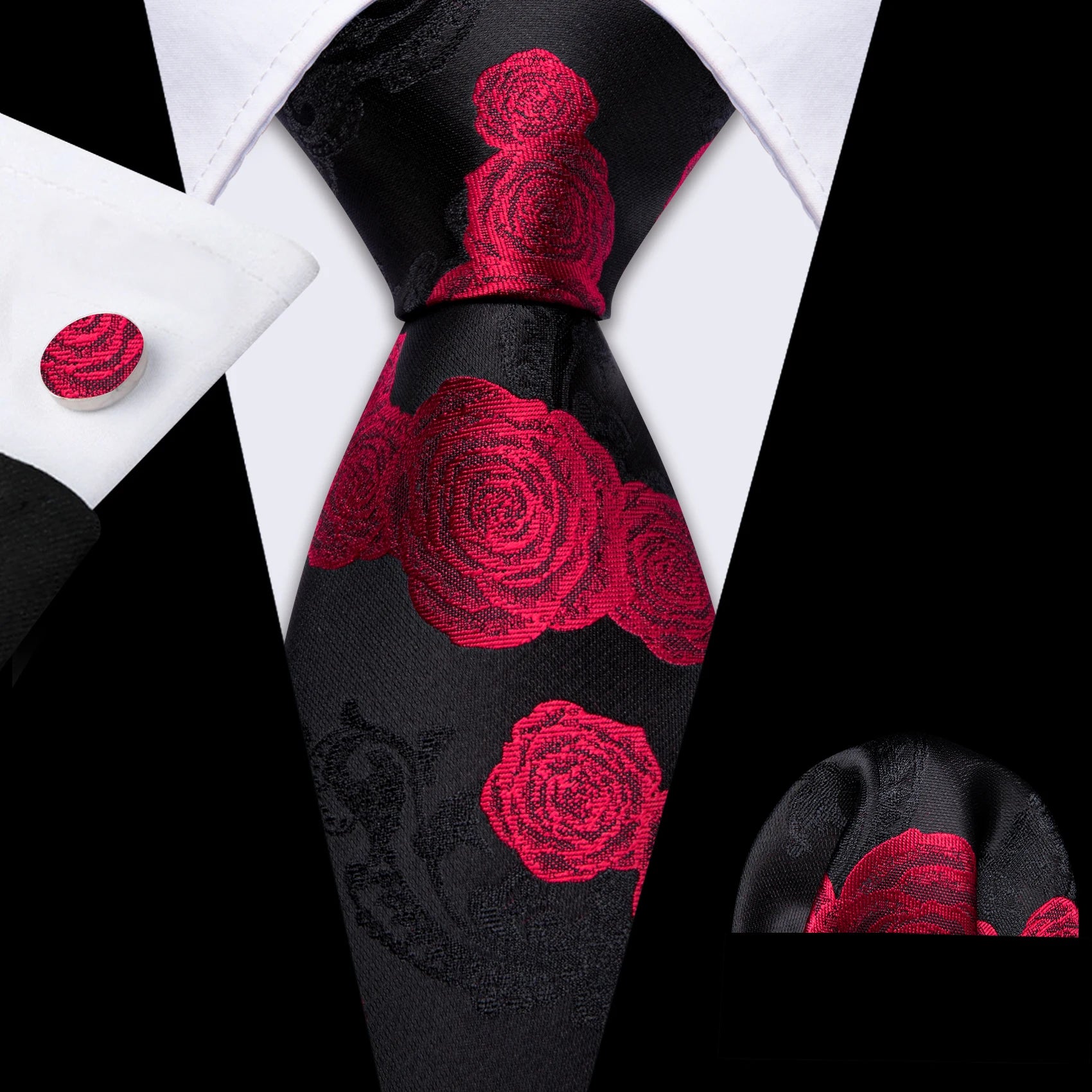 Exquisite Fashion Silk Men Tie Set