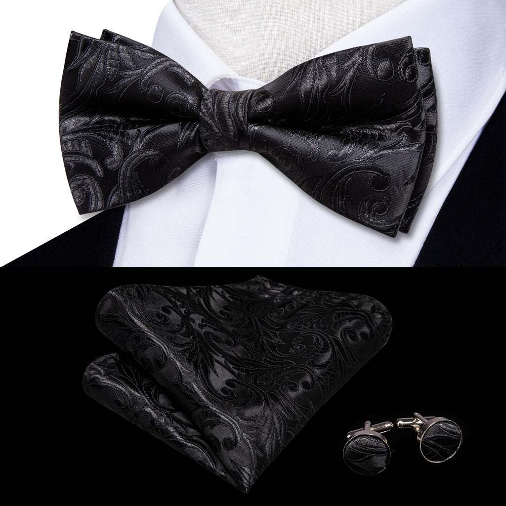 Bowtie Jacquard Adult Bow Tie Set