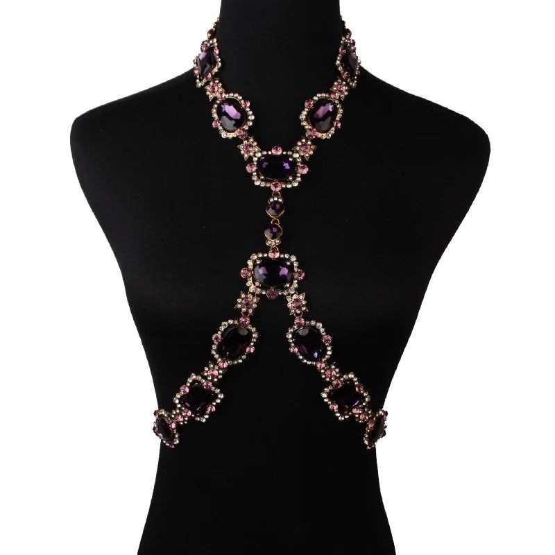 Austrian Crystal Glass Choker Necklace