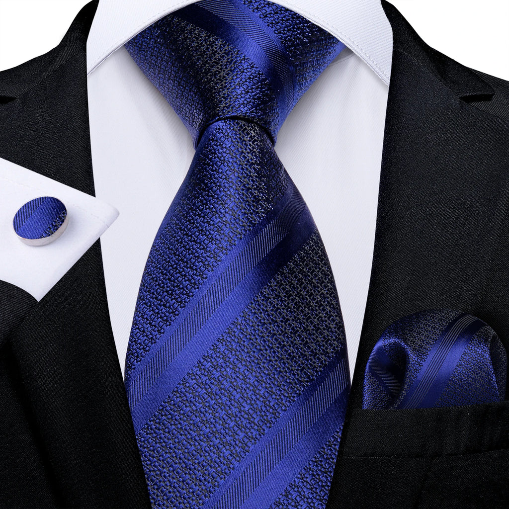 Men's Royal Blue Tie Set