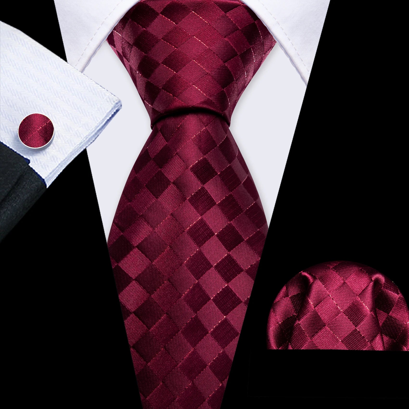 Exquisite Fashion Silk Men Tie Set