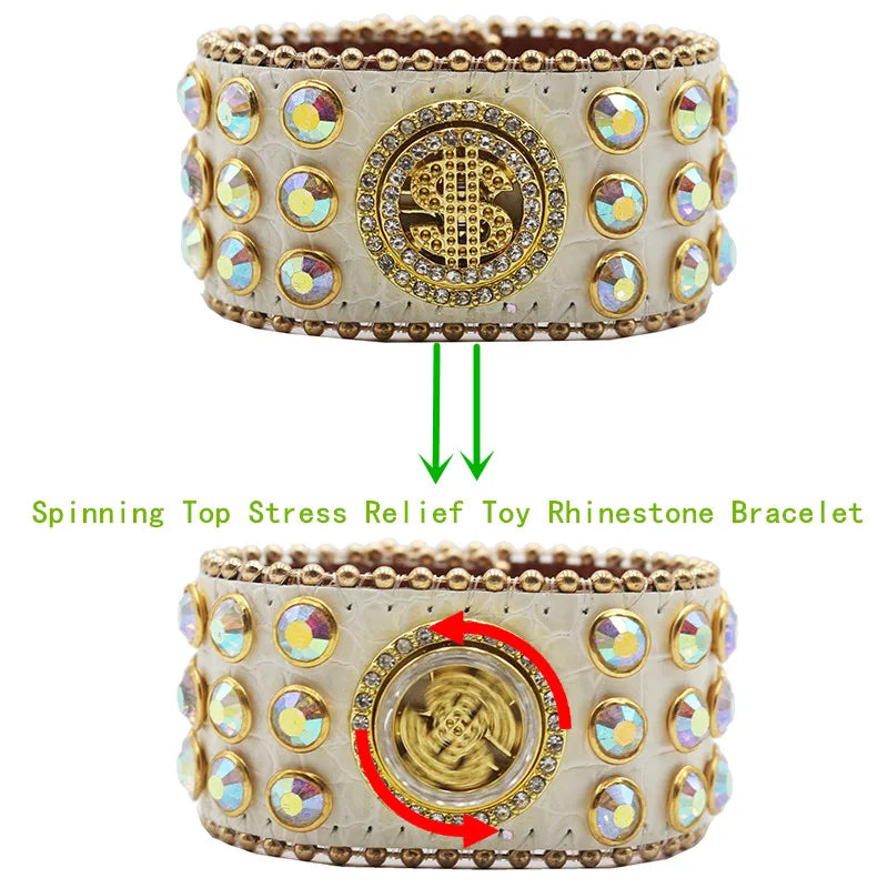 Decompression Rhinestone Bracelet