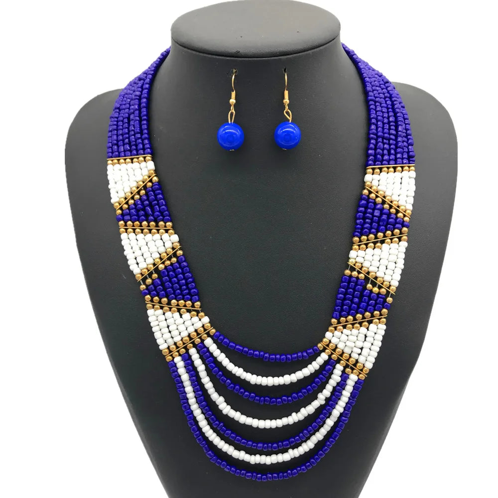 Ethnic Beads Statement Jewelry Sets