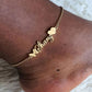 Personalized Butterfly Crown Name Anklet