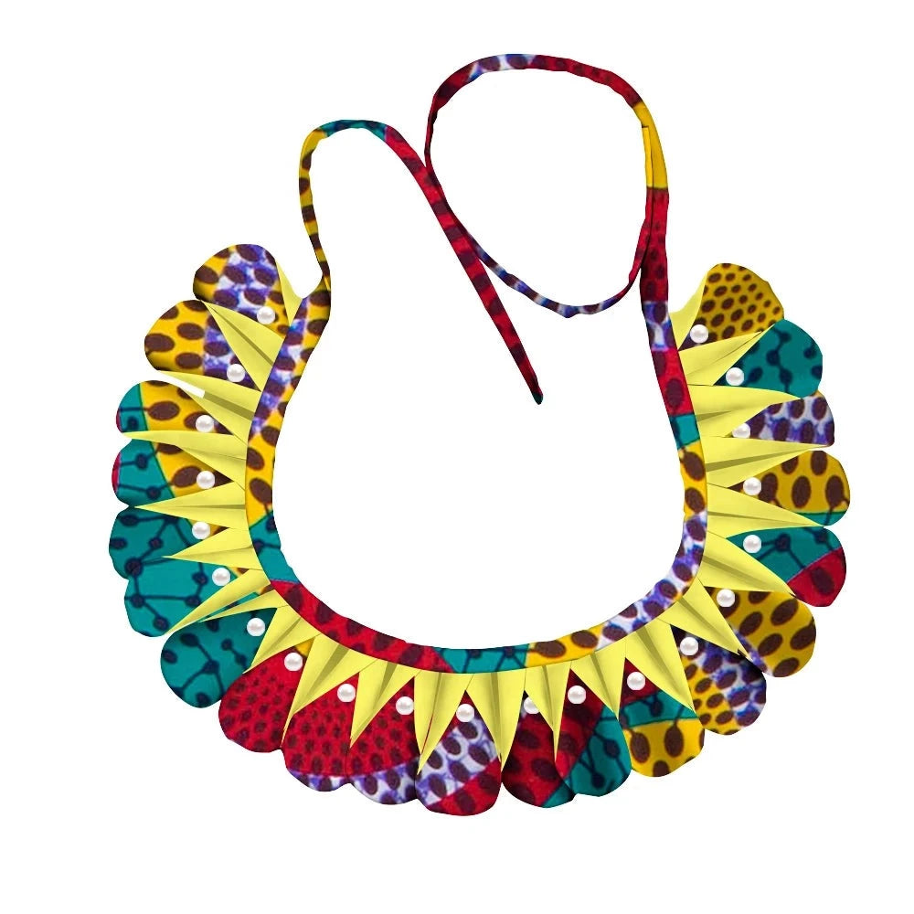 Triangle Ankara Fabric Necklace