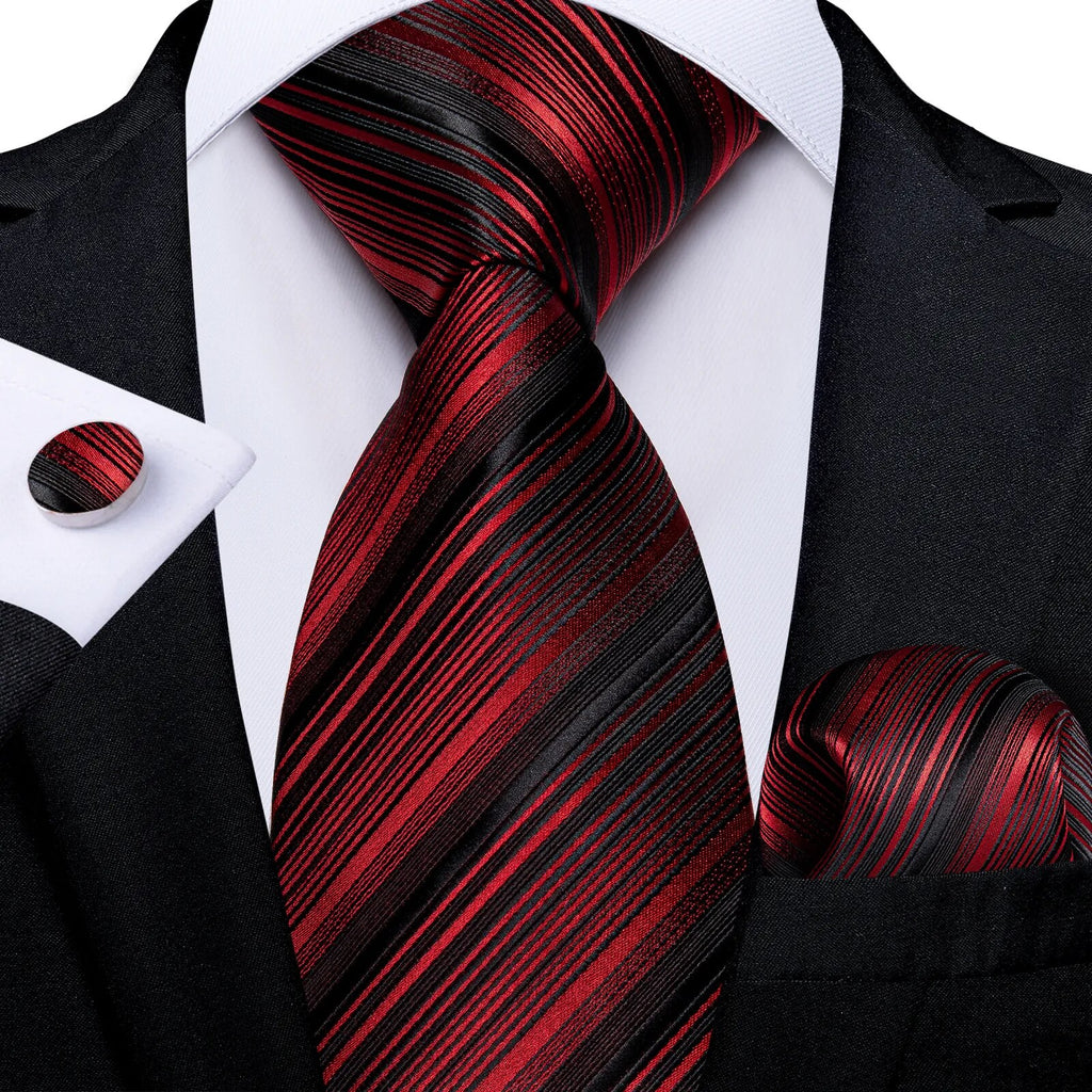 Red Men's Tie Set