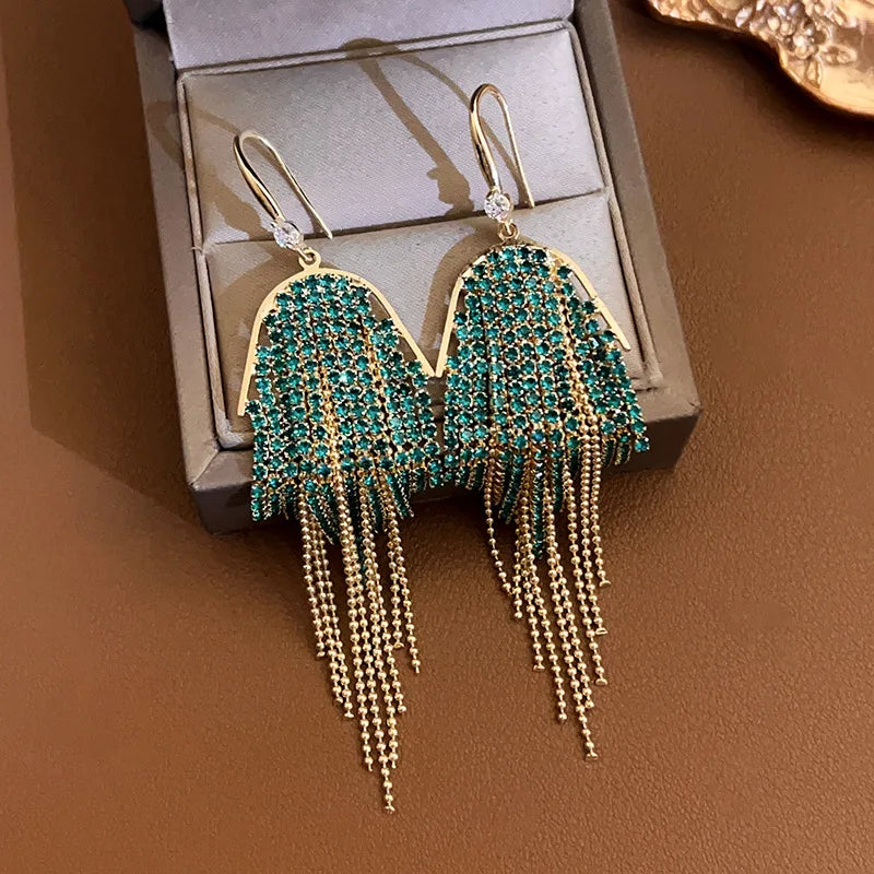 Beautiful Long Tassel Earrings