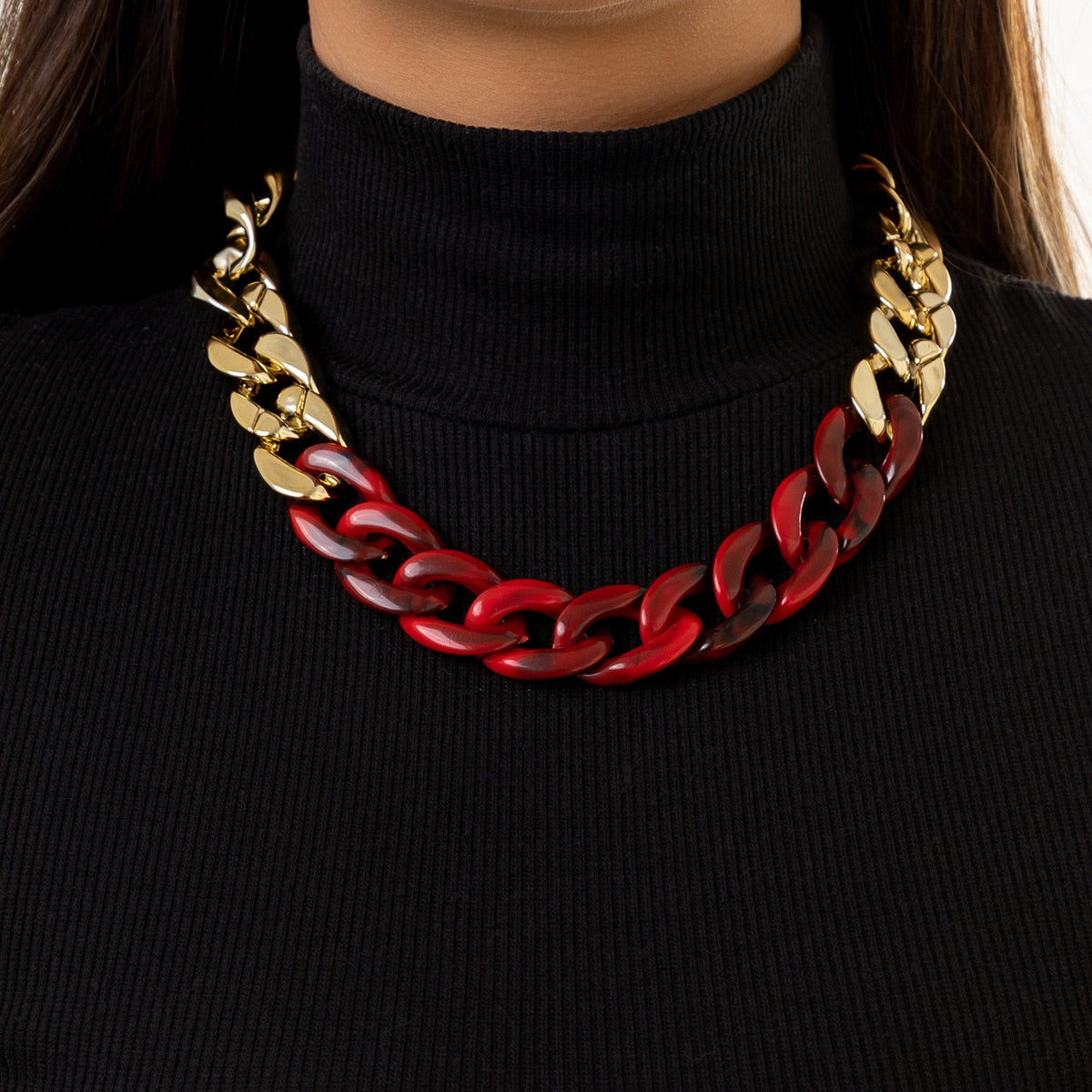 Thick-Chain Fashion Glamour Jewelry