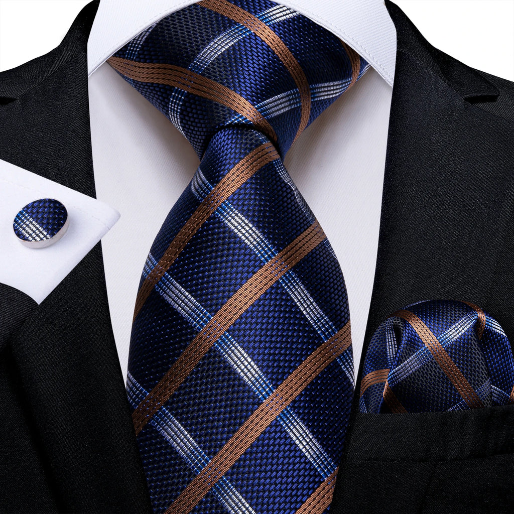 Men's Royal Blue Tie Set