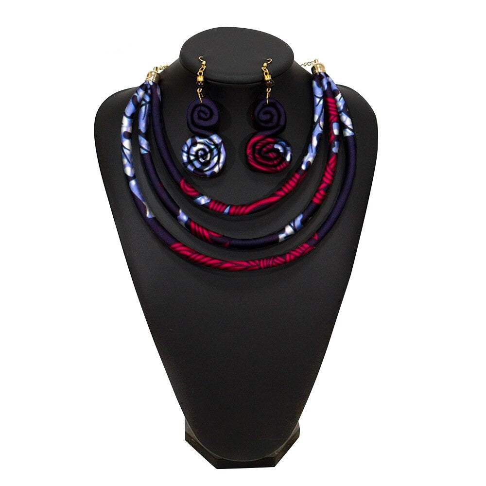 African Rope Necklace Set