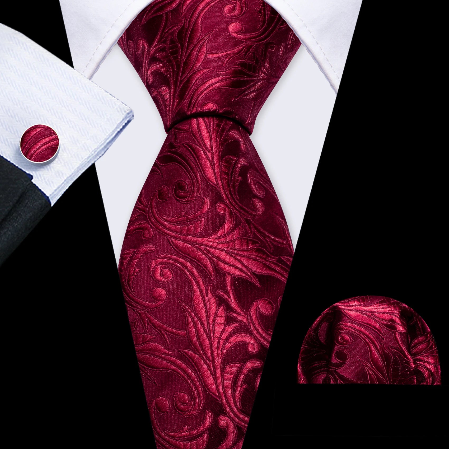 Exquisite Fashion Silk Men Tie Set