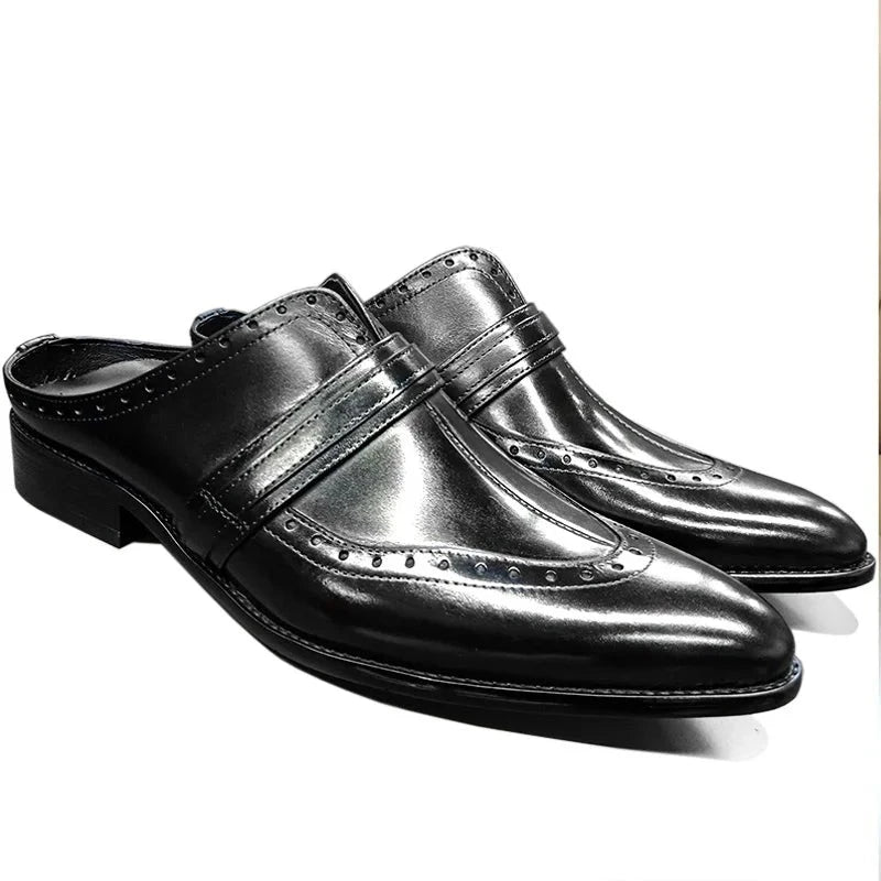 Luxury Men's Mules Half Shoes