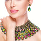 Exaggerated Style Rhinestone Jewelry Set