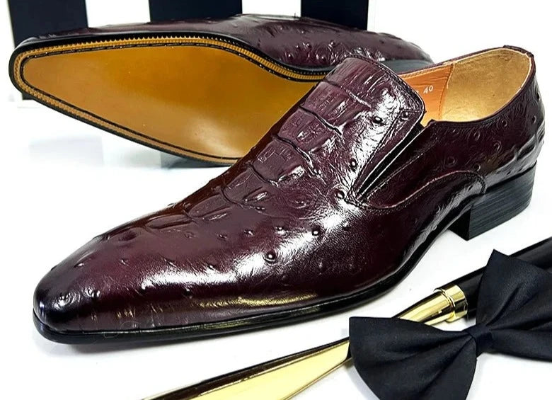 Italian Men's Genuine Leather Shoes