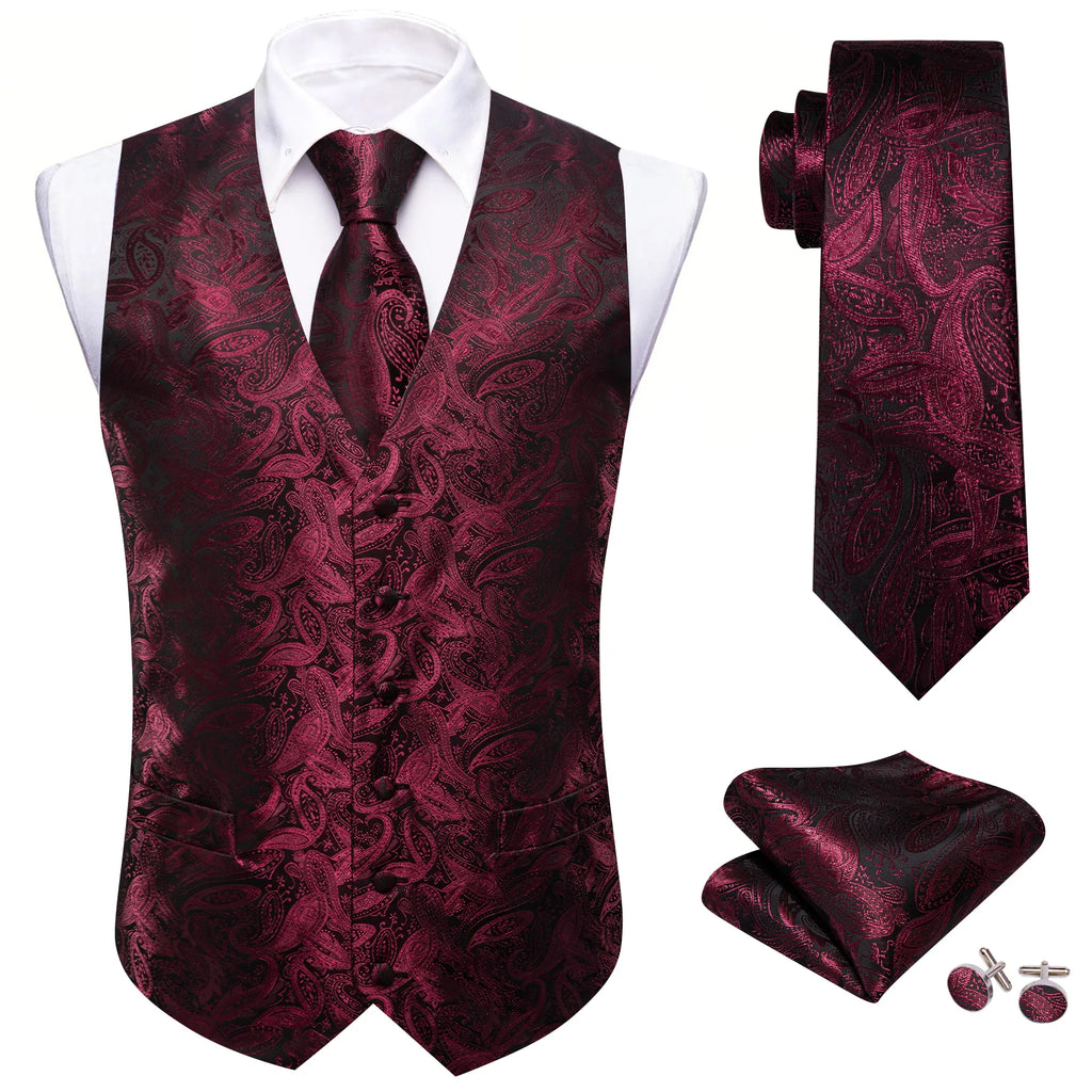 Silk Waistcoat Vest Set
