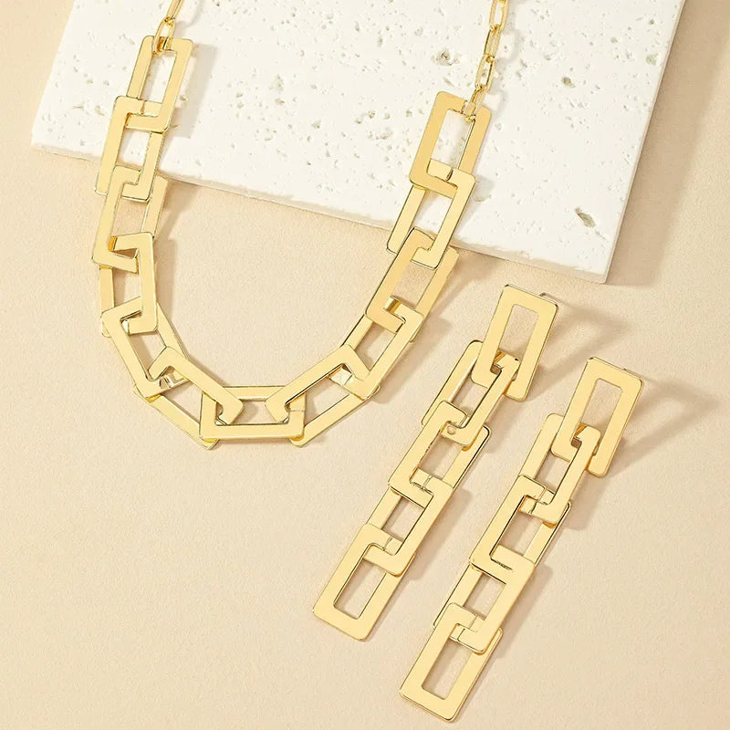 Collar Chain Jewelry Set