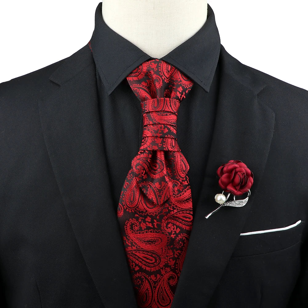 Paisley Tie & Brooch Set