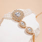 Imitation Pearl Chain Crystal Bracelet